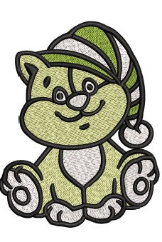 Cat Embroidery Design