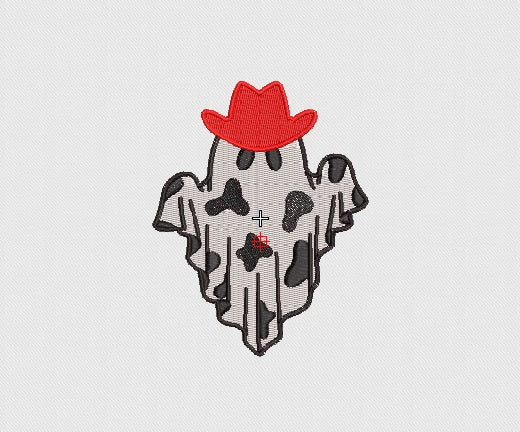 Ghost Embroidery Design