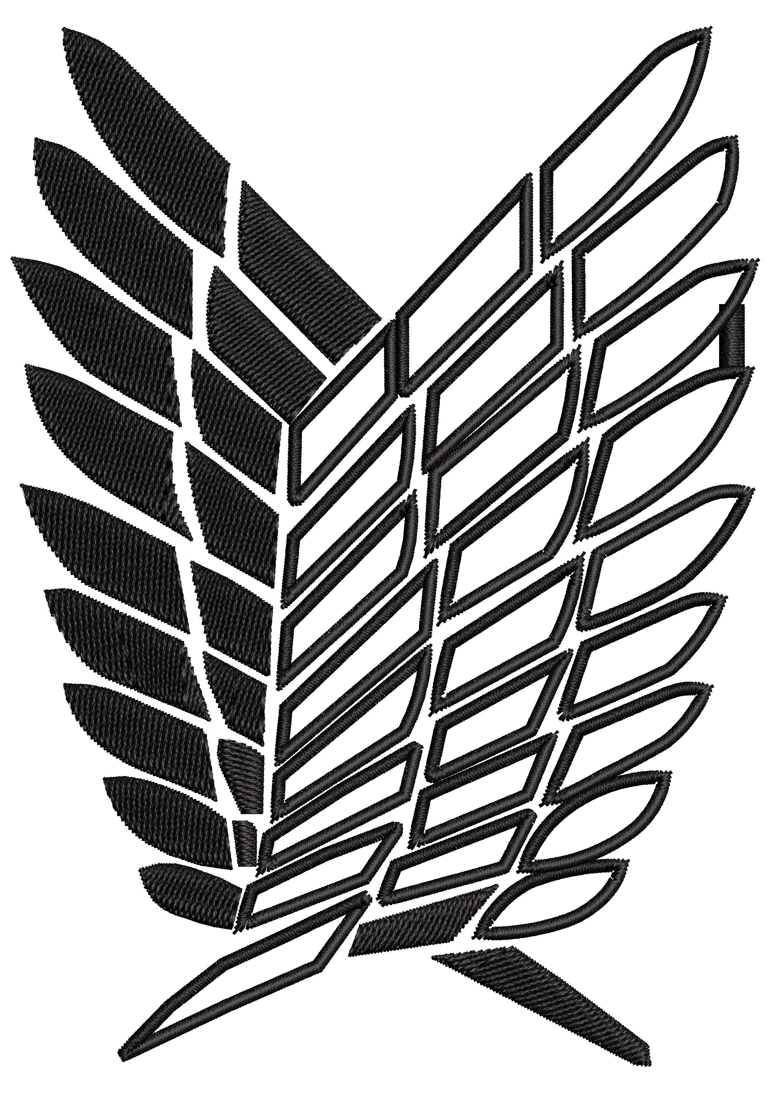 Wigs Art Embroidery Design