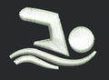 Swimming Person Embroidery Design