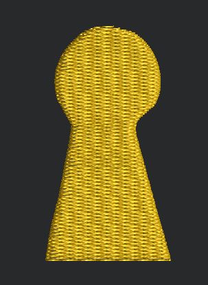 Keyhole Embroidery Design