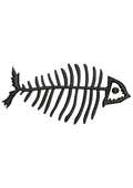 Fish Bone Embroidery Design