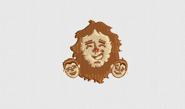 Face Embroidery Design