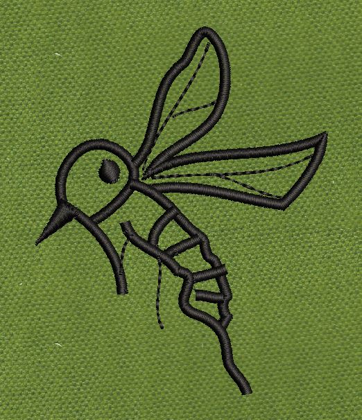 Minimalist Mosquito Embroidery Design