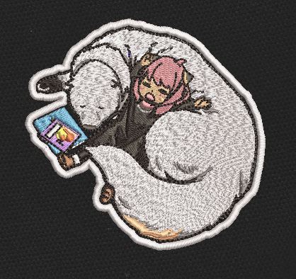 Snuggle Time Furry Nap Embroidery Design
