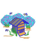 Hunny Hut Embroidery Design