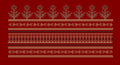 Multi Tier Floral Spring Border V Embroidery Design