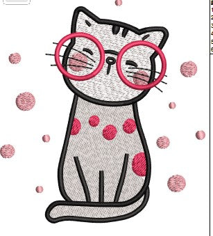 Cat Embroidery Design
