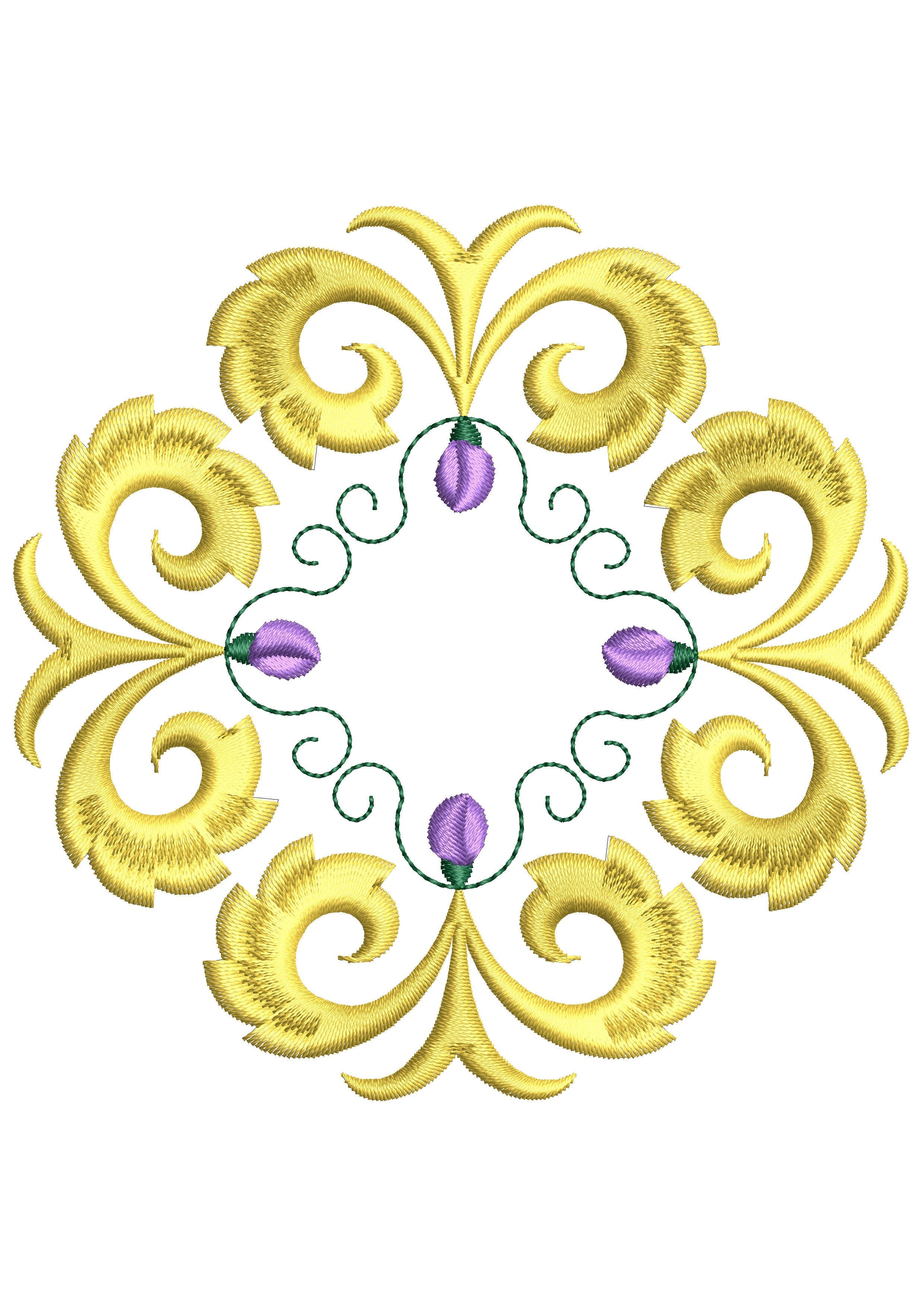 Mirror Merge Embroidery Design