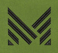 Sharp Angle Black Chevron Embroidery Design