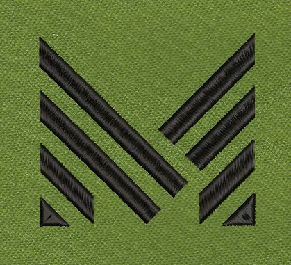 Sharp Angle Black Chevron Embroidery Design