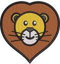 Tiger Face Embroidery Design