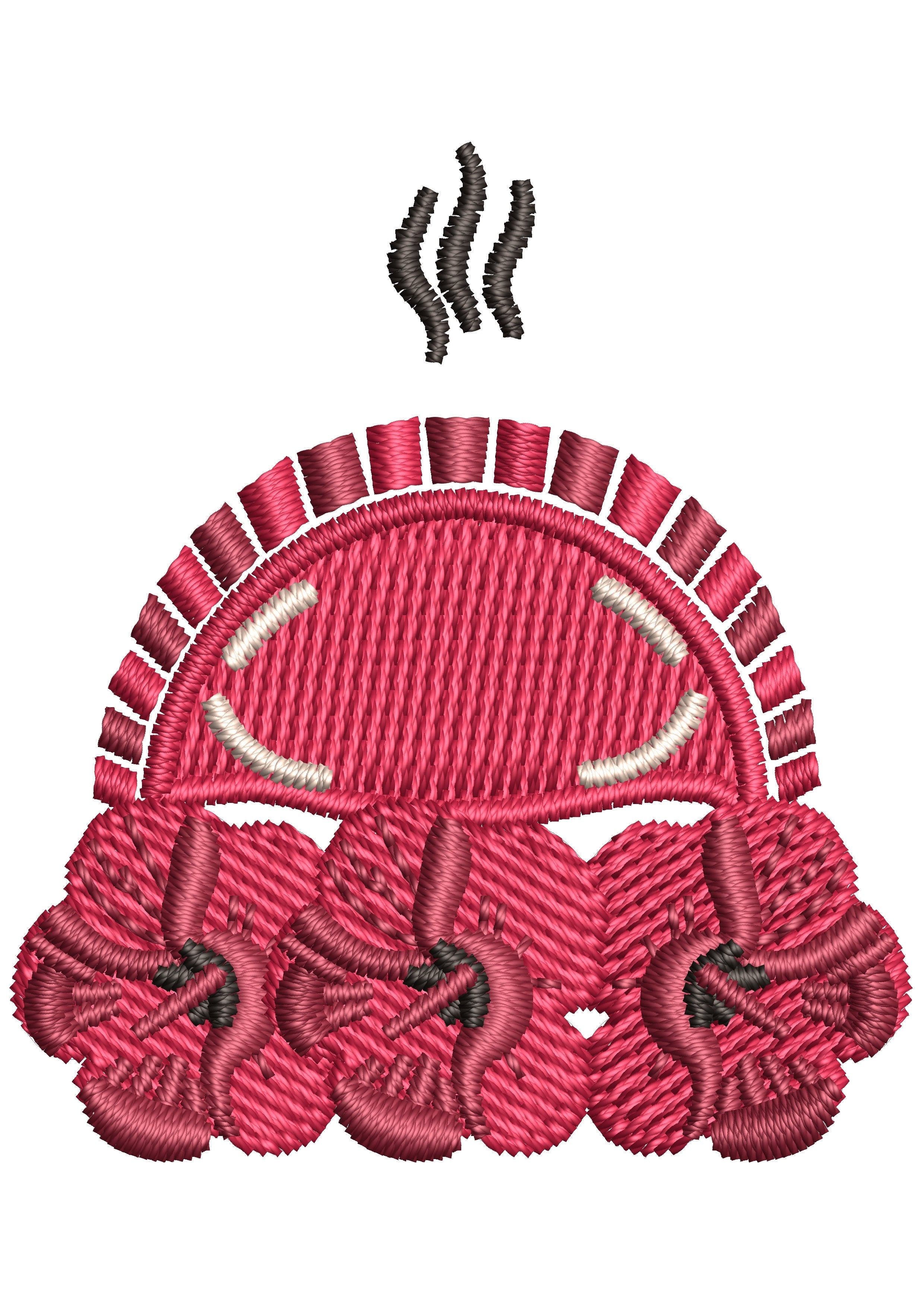 Hot Meal Embroidery Design