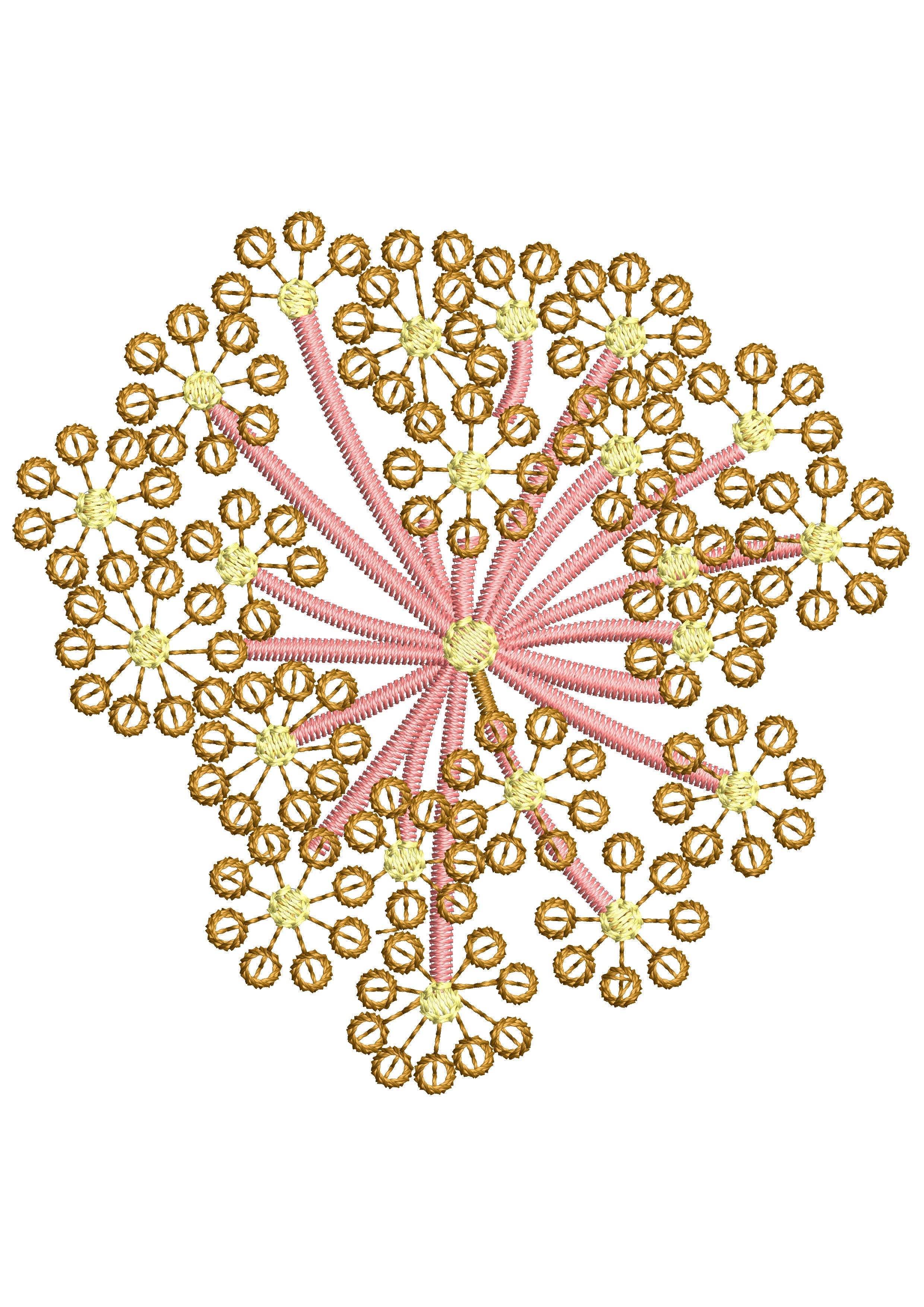 Tiny Sequins Embroidery Design