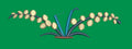 Floral Motif Sprig with Berries Embroidery Design