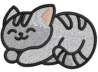 Cat V Embroidery Design