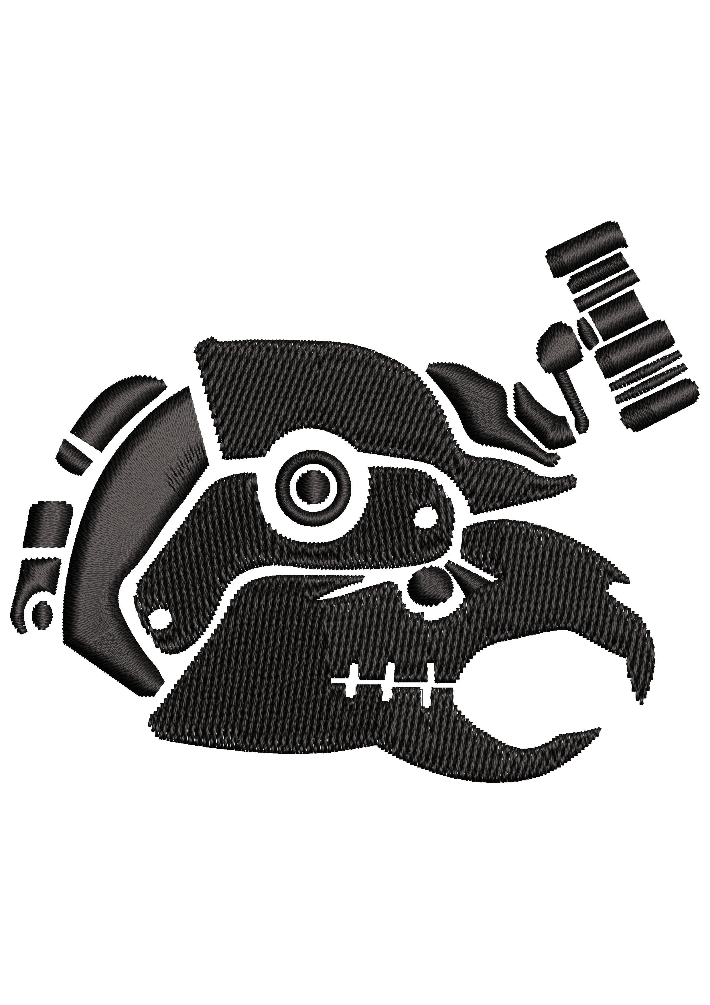 Machine Creature Embroidery Design