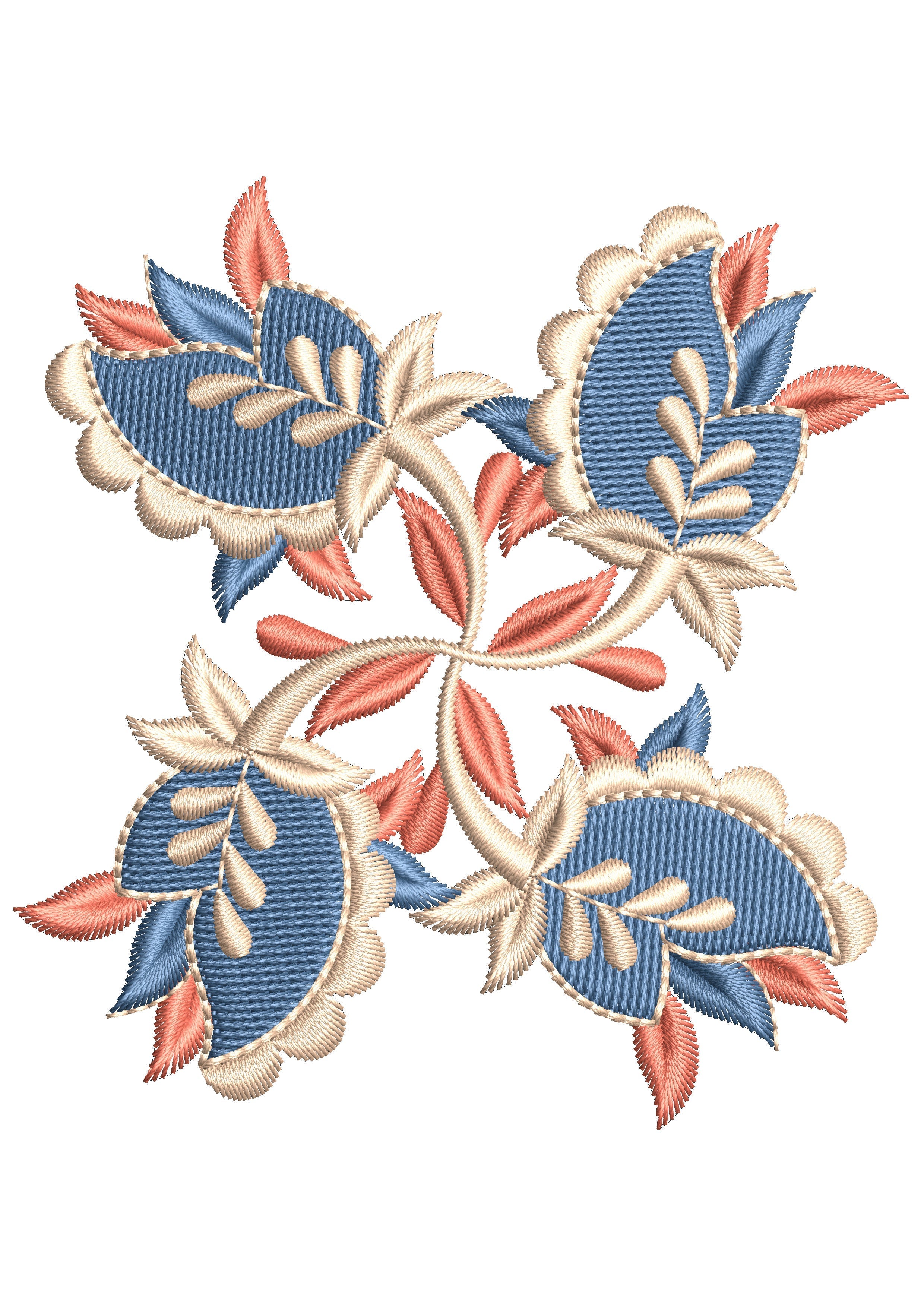 Queen Bunch Embroidery Design