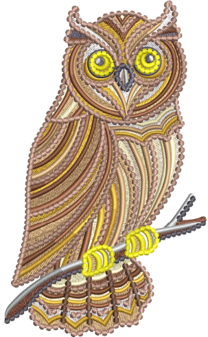 Owl Embroidery Design