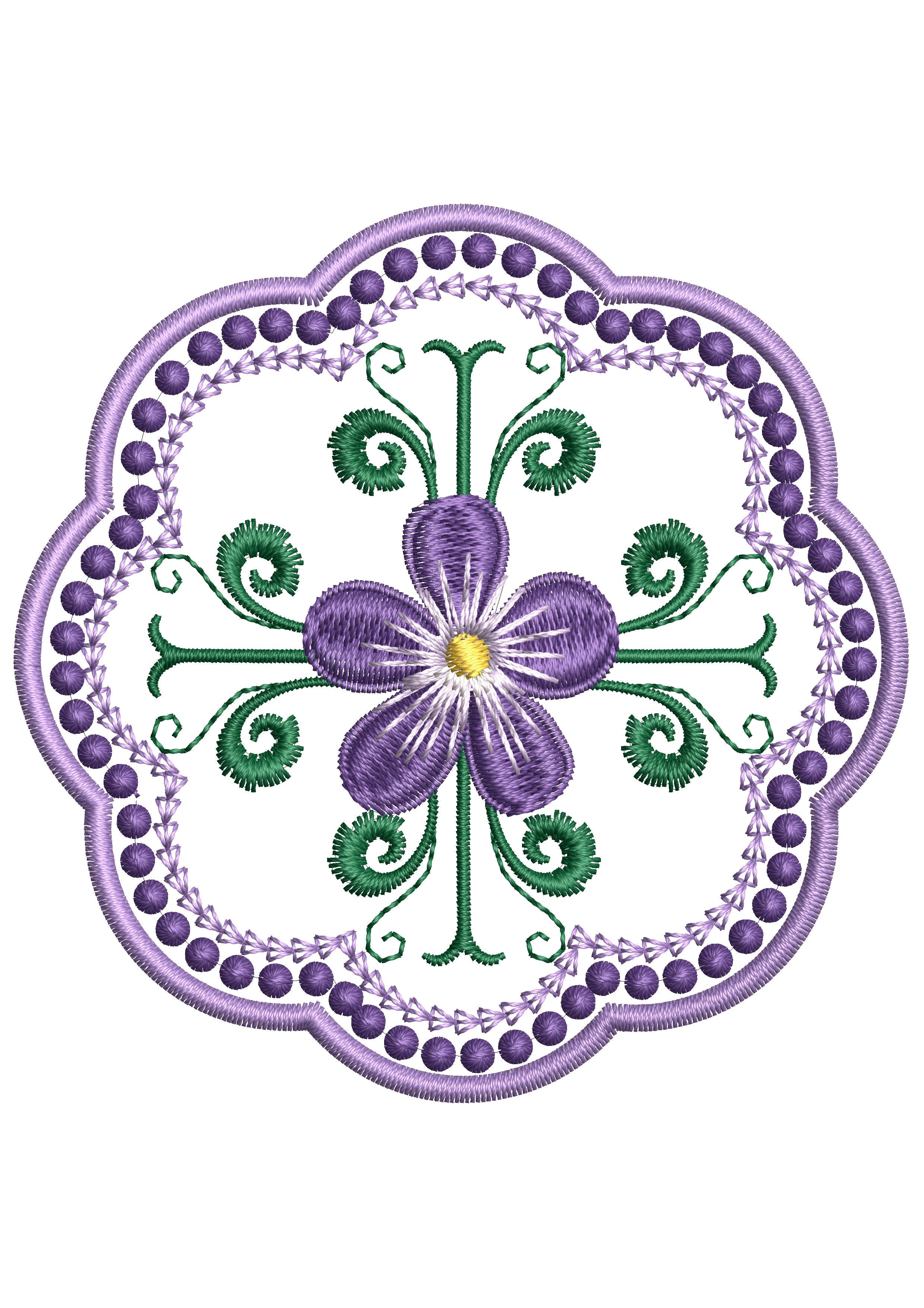 Lace Embroidery Design
