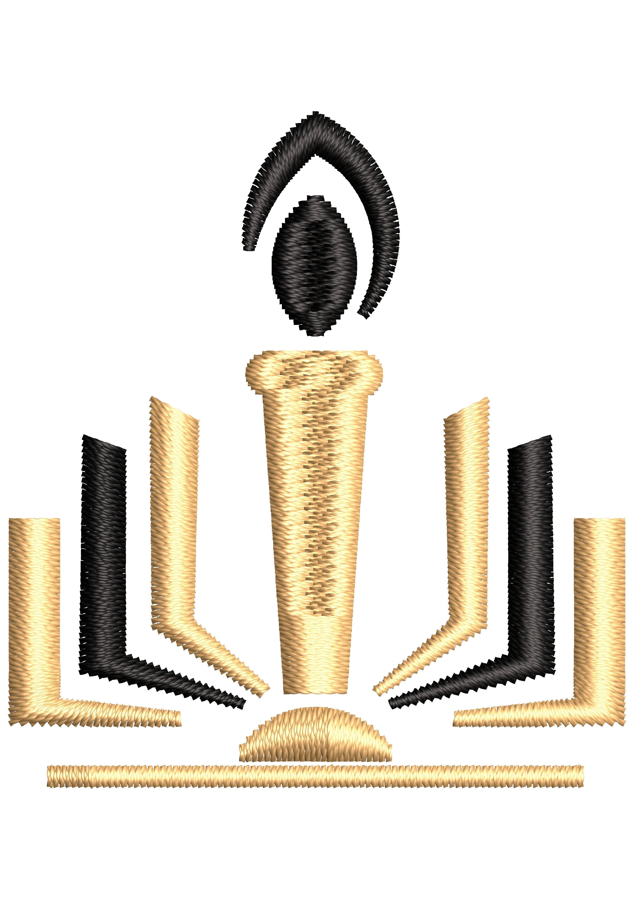 Pillars Embroidery Design