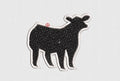 Cow Embroidery Design