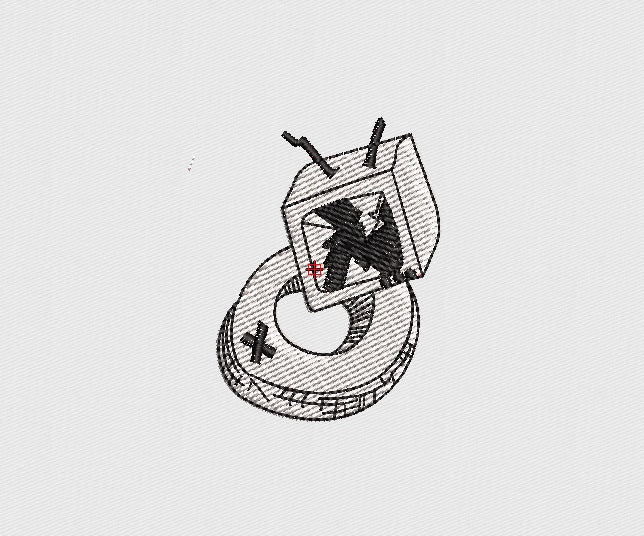 TV Embroidery Design