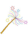 Wiz Embroidery Design
