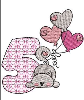 Cat Embroidery Design