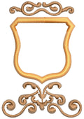 Mirror Frame Embroidery Design