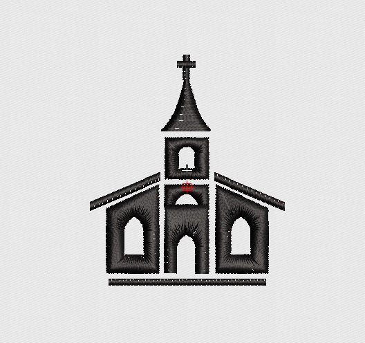 Church Embroidery Design
