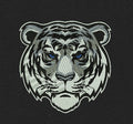 Tiger Head White Embroidery Design