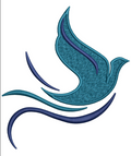 Blue Bird Embroidery Design