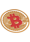 Bitcoin Embroidery Design