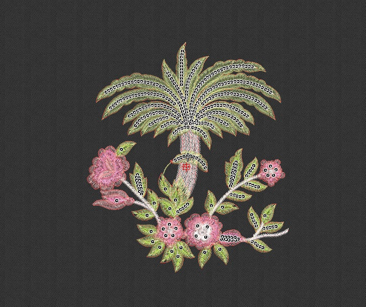 Flower Embroidery Design 859