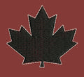 Black Leaf Embroidery Design