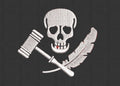 Skull Embroidery Design