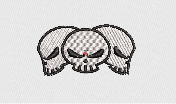 Skull Embroidery Design