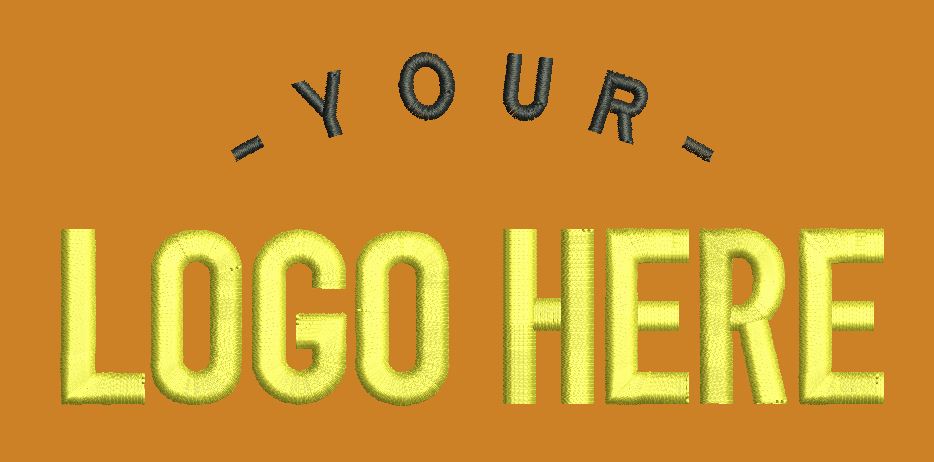 Your Logo Here Text Embroidery Design