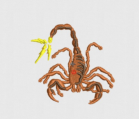 Scorpion Embroidery Design