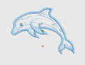 Dolphin Embroidery Design