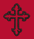 Ornate Filigree Cross Embroidery Design