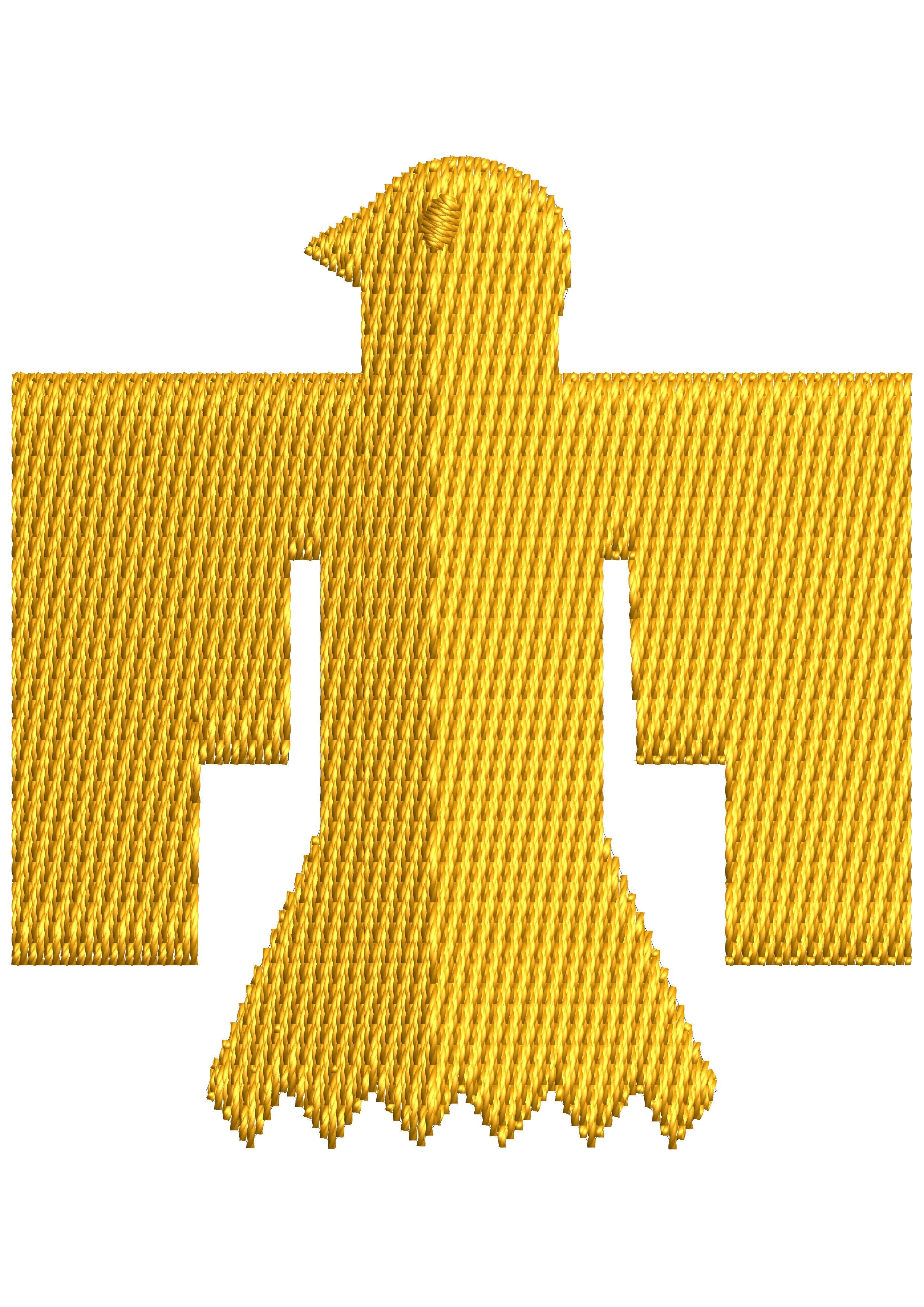 Sign of Flying Embroidery Design