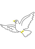 Pigeon Embroidery Design