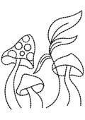 Mushroom Embroidery Design
