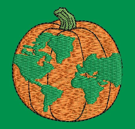 Pumpkin Embroidery Design