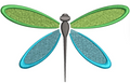 Dragonfly Embroidery Design