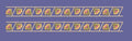 Dual Petals Double Diagonal Border Embroidery Design