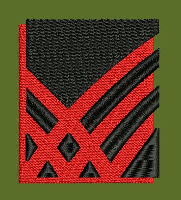 Geometric Abstract Patch Embroidery Design