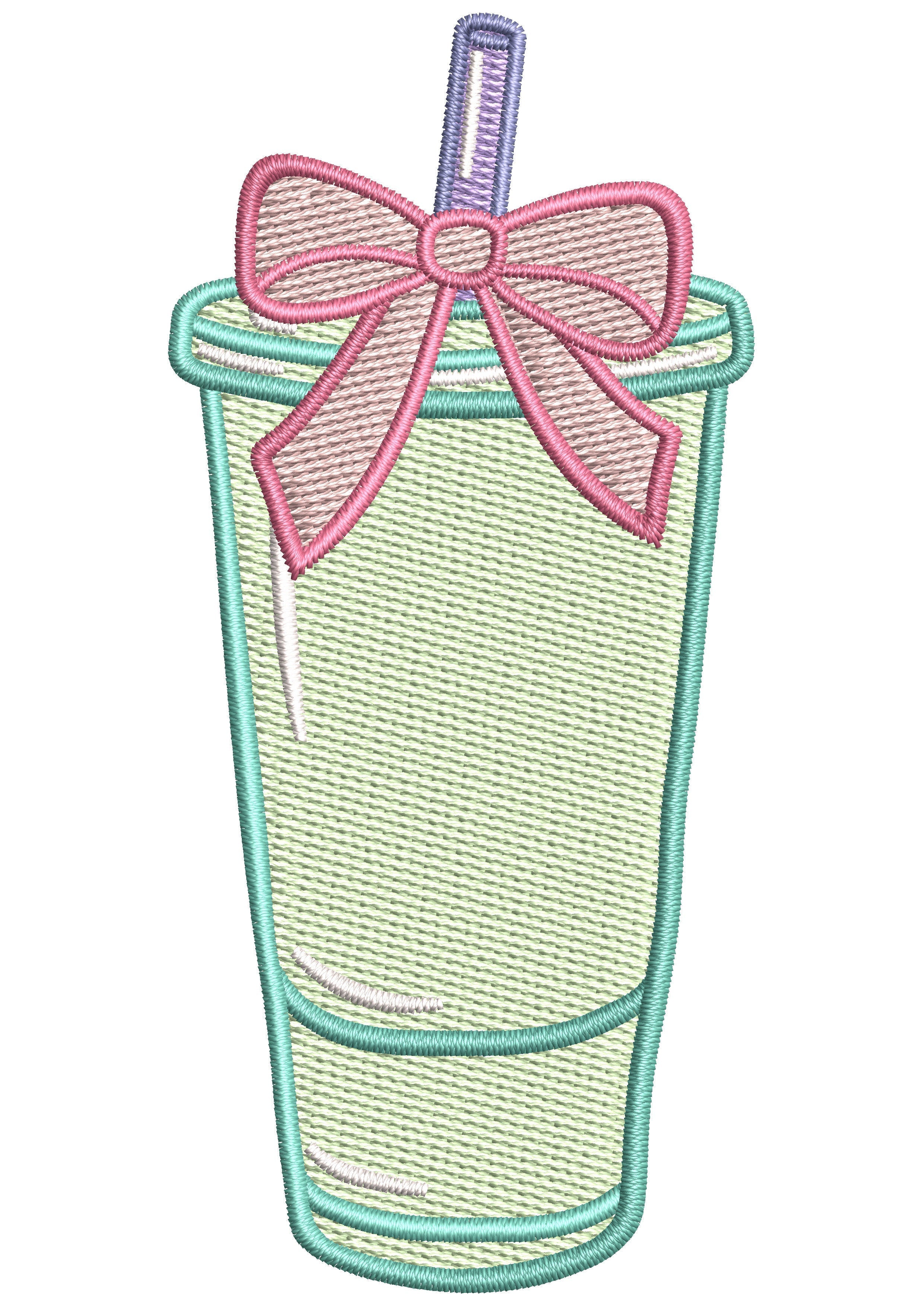Soft Drink Embroidery Design